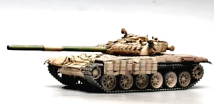 New 1/35 Scale Syrian Army T-72A Main Battle Tank Desert Yellow Plastic Model - Picture 1 of 6