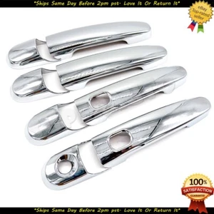 Triple Chrome Door Handle Cover Set Fits Ford Taurus 2010-2019 2 Smart Keyholes - Bild 1 von 1