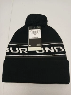 Under Armour Mens Halftime Beanie Black Pom Under Armour.. - Image 1 of 4