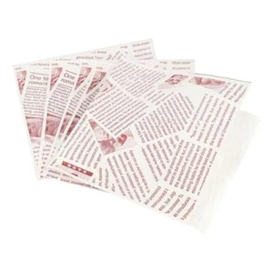 100Pcs Waterproof Triangular Open Kraft Paper Disposable Hamburger Pouch Fries - Picture 1 of 15