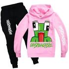 UNSPEAKABLE Tracksuit Set Kids Boys Hoodie Sweatshirt Tops Pants Casual Outfits