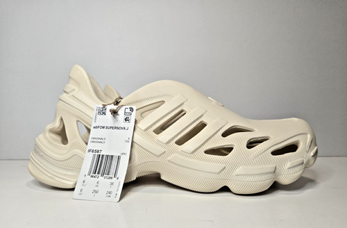 NUOVO sandalo Adidas W taglia 8 M 6 Originals unisex Adifom Supernova Wonder bianco beige