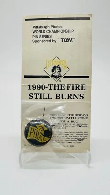 Pittsburgh Pirates Vintage TCBY Pin WORLD CHAMPS 1979 PIN 3 OF 5 NEW - Image 1 of 4