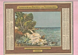 ALMANACH DES POSTES et DES TELEGRAPHES 1920 - CALANQUE SAINTE MARGUERITE - Picture 1 of 2