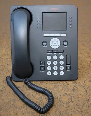 Avaya 9611G 8-Line 24-Button VoIP Gigabit Desk Phone w/ Stand & Handset TESTED ↢ - Image 1 of 4