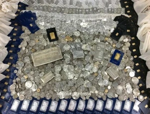 ✯ UNCIRCULATED 90% SILVER Old U.S. Estate Coin Lot - Rare Silver Pre-1965 BONUS! - Picture 1 of 7