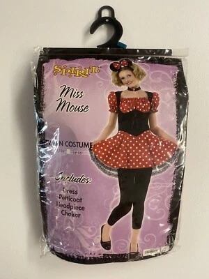 Halloween Girls Costume Miss Mouse Tween Kids Size 12-14 Similar To Minnie Mouse - Image 1 of 4
