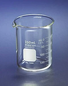 50ml Glass Beaker, Griffin Low Form, Graduated, PYREX 1000-50 (Pack 12) - Picture 1 of 1