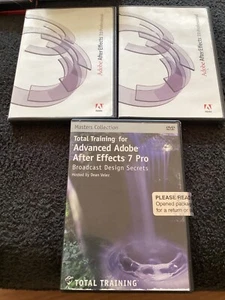 ADOBE AFTER EFFECTS 7.0 PRO (2) AND TOTAL TRAINING ADVANCED AFTER EFFECTS 7 PRO - Picture 1 of 5