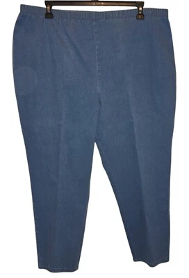 Liz & Me Pull On Blue Jeans Elastic Waist Size 26W Petite - Image 1 of 2