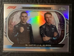 2022 Topps Chrome F1 #CC-WR | N. LATIFI & A. ALBON | Williams; refr. - insert - Picture 1 of 2
