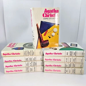 Vintage Agatha Christie x 9 Crime Collection Hardcover Lot VGC - Picture 1 of 6
