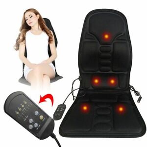Electric Vibrating Car Massage Chair Portable Massager Cushion Back Heating Mat