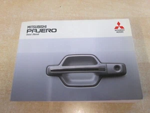 MITSUBISHI SHOGUN PAJERO OWNERS MANUAL HANDBOOK PRINT 2002 - Picture 1 of 3
