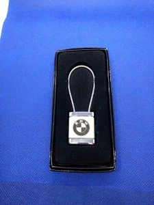 BMW Key Ring Vista Motor Co. Dealer Gold and Silver Tone  3" x 1" Original Box - Picture 1 of 5