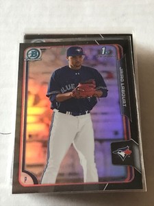 JAIRO LABOURT 2015 BOWMAN CHROME ASIA EXCLUSIVE BLACK REFRACTOR #BCP94 BLUE JAYS