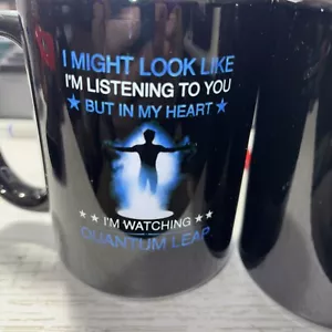 QUANTUM LEAP Coffee Mug Black Lot Of 2 - Picture 1 of 7
