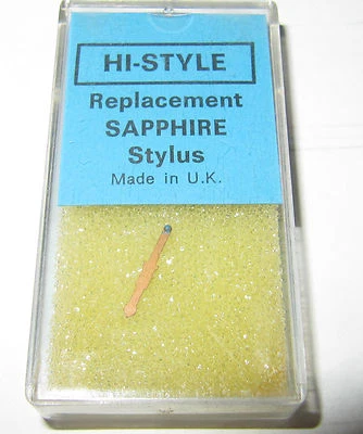 VINTAGE GENUINE HI-STYLE REPLACEMENT SAPPHIRE STYLUS FOR PHILLIPS GP311 ST/LP - Image 1 of 2