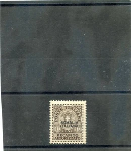 ITALIENISCHES SOMALILAND Sc EY1*F-VF HR 1939 10c BRAUN, AUTH. DEL., YELLOWISH GUM, 90 $ - Bild 1 von 1