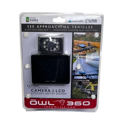 The Owl 360 LCX3600 Rear Facing Camera & LCD Safety System for Cyclists - Image 1 of 4