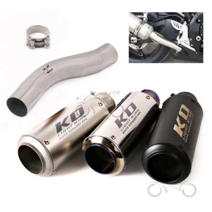 Slip for Suzuki GSXR 750 600 2008 2009 2010 Exhaust Mid Tail Pipe Muffler Tips - Bild 1 von 12