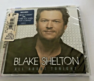 SHELTON BLAKE (w/MIRANDA 1 TRK) *NEW* 'ALL ABOUT TONIGHt'  2010 US SIX-PACK CD - Image 1 of 4