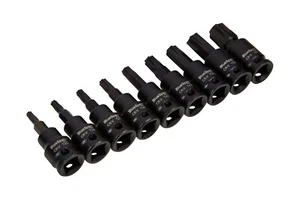 Blue Spot Tools Torx Bit 3/8 Zoll D Steckschlüsselsatz 9-teilig T20-T60 Impact Schwerlast - Bild 1 von 6