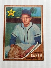 1962 Topps Merritt Ranew RC #156, Houston Colts