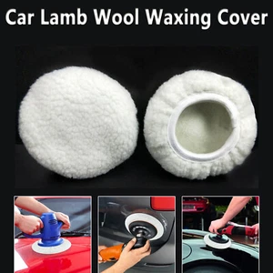 6X 5-6/7-8/9-10'' Car Polisher Wax Polishing Bonnet Buffer Pads Lambs Wool Cover - Picture 1 of 18