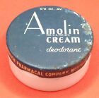 Vintage Amolin Cream Deodorant Milk Glass Jar With Lid Norwich NY