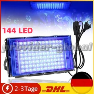 144LED Schwarzlicht UV Strahler Fluter Bühnenlicht Glow Party Scheinwerfer Dekor - Bild 1 von 9