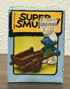 Vintage Schleich Peyo Super Schlumpf Gärtner. 4.0206. Deutschland. Nagelneu, versiegelt. Rarität! - Bild 1 von 7