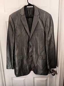 Braveman Blazer Jacket Size 38L Gray With Sheen - Picture 1 of 9