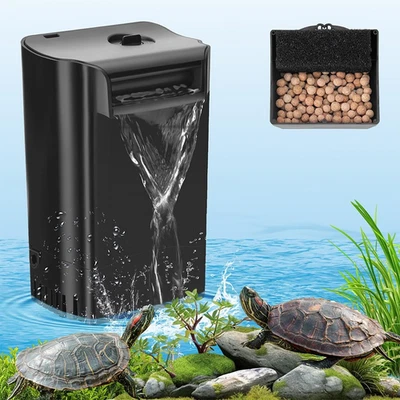 Turtle Tank Filter Internal Power Aquarium Low Water Level... - Image 1 of 4