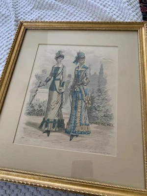 ANTIGUO Estampado Moda Enmarcado LA MODA ELEGANTE ILUSTRADA MADRID Nº 1525 Foto 1 de 4