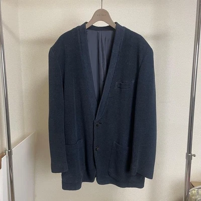 Chaqueta Blazer Tejida Sin Cuello ISSEY MIYAKE Hombres M Almohadillas para el Hombro #EK AFB Foto 1 de 4