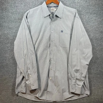 Camisa Occidental Cinch Abotonada Para Hombre XL Gris Pata de Gallo Vaquero Rodeo Foto 1 de 4