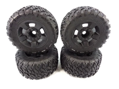 New Arrma Big Rock 6s BLX dBoots Ragnarok Tires and Black 17mm Wheels - Image 1 of 4