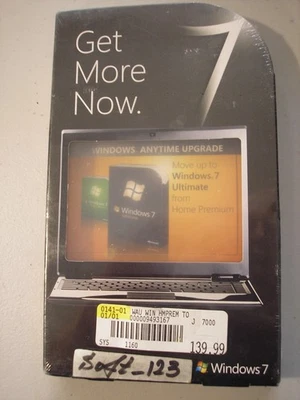Microsoft Windows 7 Ultimate Anytime Upgrade from Home Premium  = SEALED BOX= - Image 1 of 4