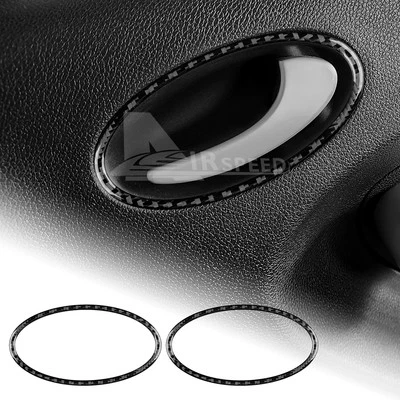 Adesivo de fibra de carbono para Mercedes-Benz SLK 2004-2010 moldura de maçaneta interna - Imagem 1 de 4