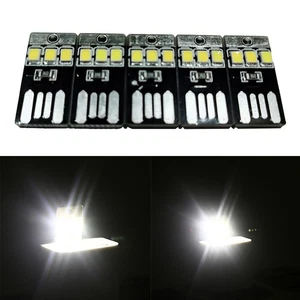 5PCS Night Lamp Mini Pocket Card USB Power LED 0.2W Light for Computer Laptop^Z0 - Afbeelding 1 van 8