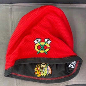 Wende Chicago Blackhawks New Era NHL Strickmütze Beanie rot schwarz Logo Erwachsene - Bild 1 von 6