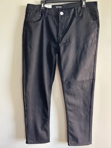 Pantalones de mezclilla rectos ajustados Silver Needle Black Bull 38x30 nuevos con etiquetas negros - Imagen 1 de 4