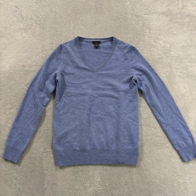 Suéter de cachemir Only Mine de 2 capas manga larga para mujer azul medio vintage Foto 1 de 4