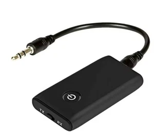 Bluetooth Transmitter Empfänger 5.0 Sender 2in1 Audio Adapter TV Kopfhörer MUSIK - Afbeelding 1 van 7