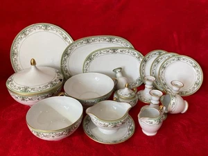TIRSCHENREUTH 17 piezas vajilla de porcelana TRIANON FLORENZ plato cuenco jarrón vela - Imagen 1 de 23