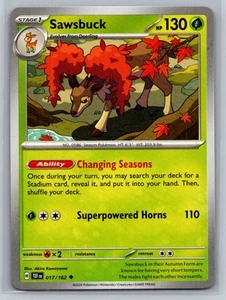 Sawsbuck #017/162 SV05: Temporal Forces Uncommon - Pokemon Cards C93 - Picture 1 of 2
