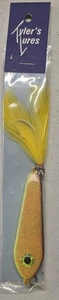 Calvin Tyler 4 Ounce Yellow Jig With Yellow Bucktail And 4/0 Hook - Picture 1 of 1