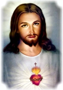 SAGRADO CORAZÓN DE JESÚS 4x6 Ultra Premium FOTO IMAGEN ARTE CRISTIANO CATÓLICO - Imagen 1 de 4