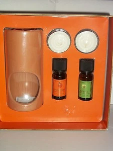 White Barn PERFECT AUTUMN Pumpkin Apple Fragrance Oil Tealights Warmer Set New - Picture 1 of 1
